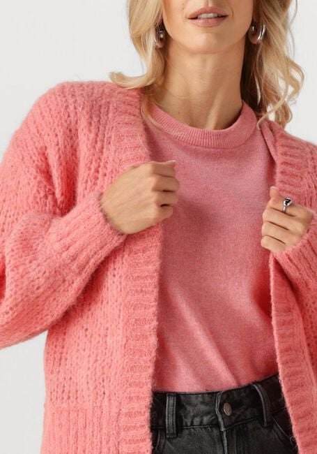 Roze ROUGE EDIT Vest ROUBANU LS OPEN CARDIGAN - large
