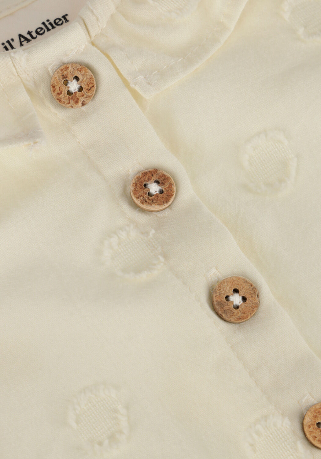 Beige LIL' ATELIER  NBFFRANNY SS LOOSE SHIRT LIL - large