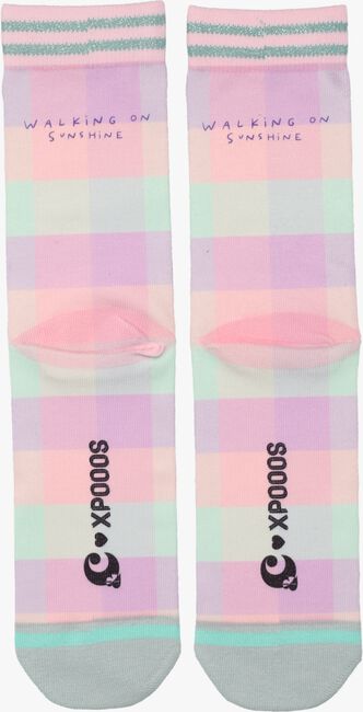 XPOOOS &C CHECK Chaussettes en rose - large
