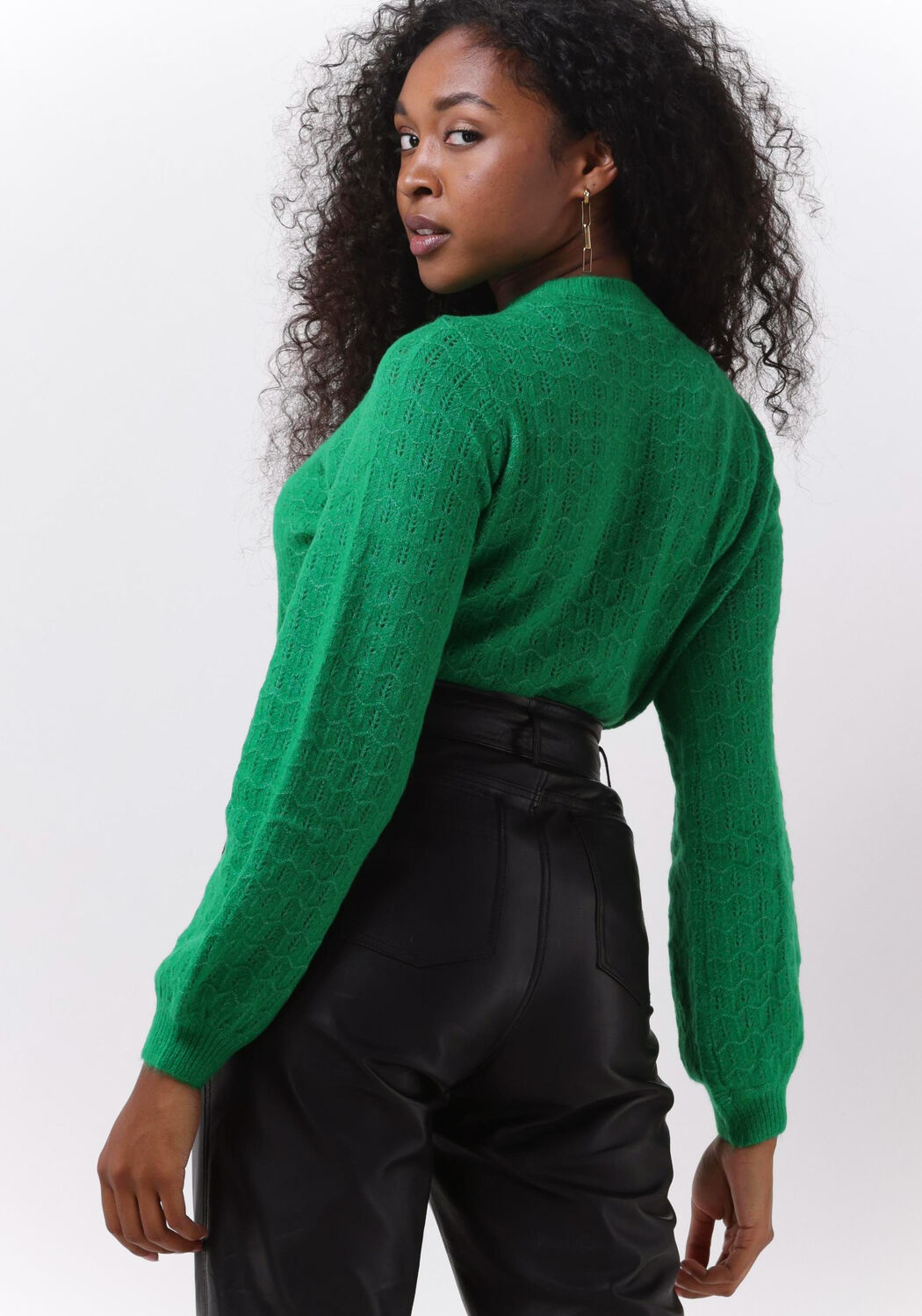 Groene MODSTROM Trui ALVES O NECK Omoda