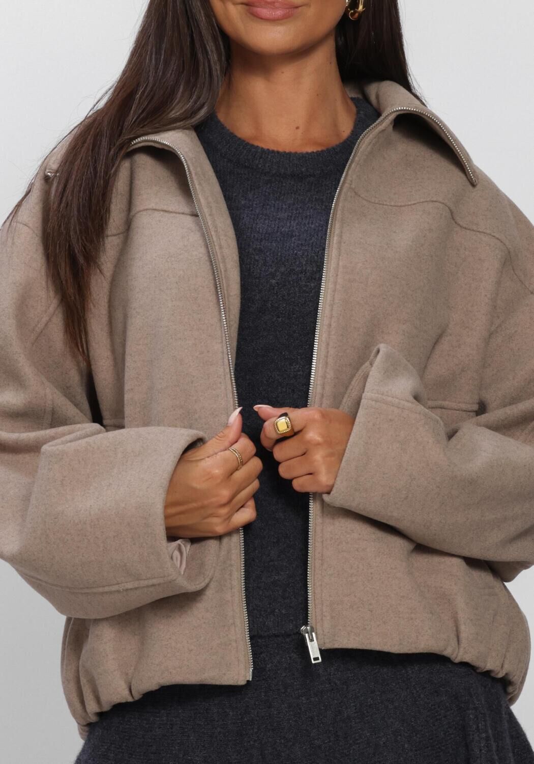 Beige EDITED Jack BRODEY JACKET - large