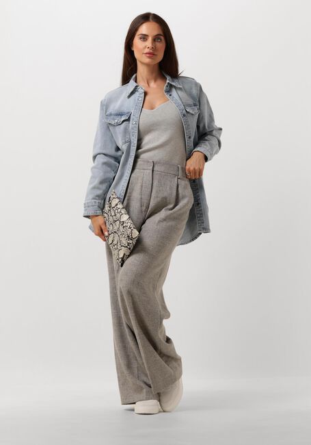 NEO NOIR Haut HANORA KNIT TOP en gris - large