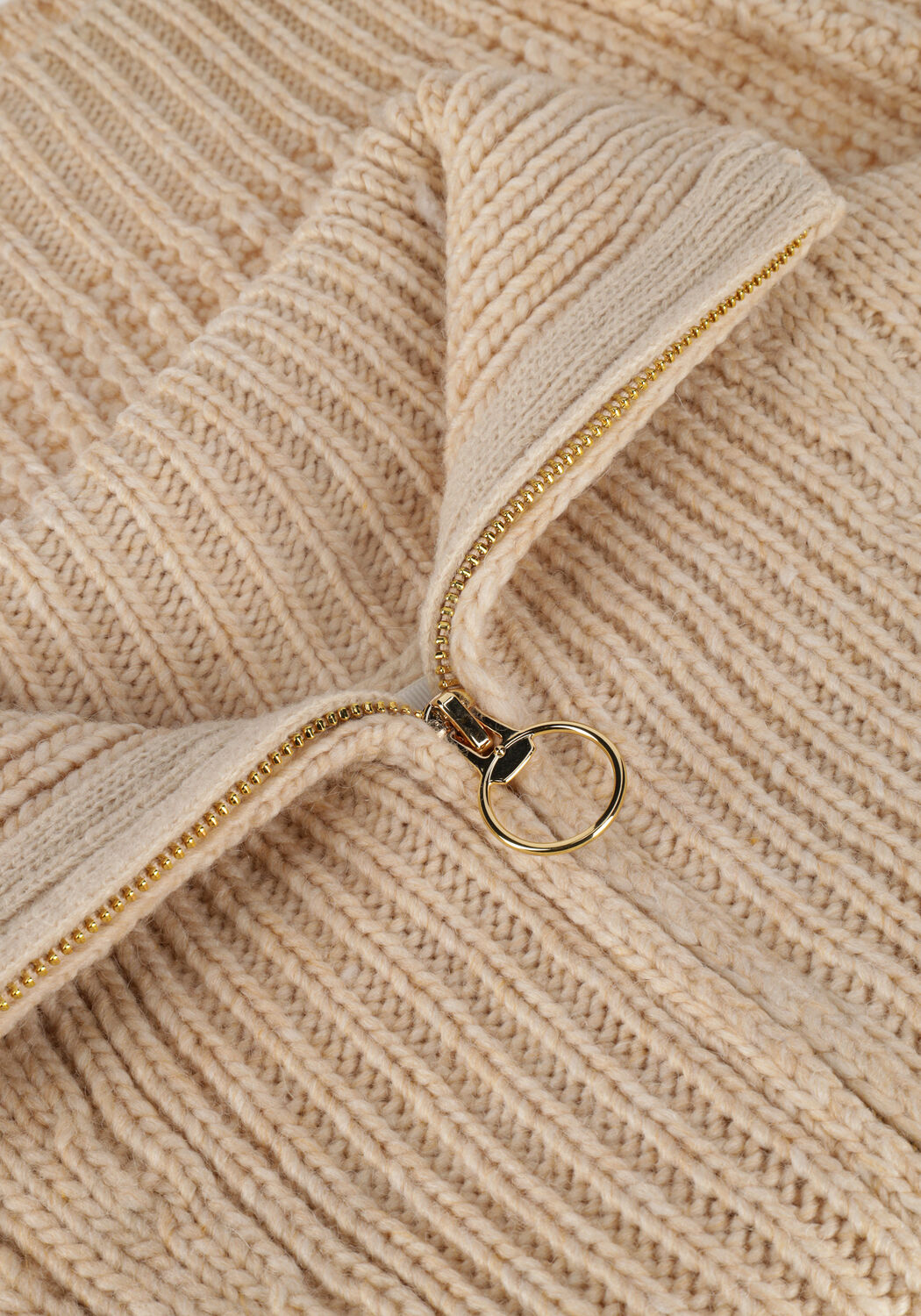 Beige OBJECT Trui KELLY L/S KNIT PULLOVER - large