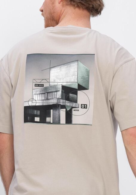 BOSS ORANGE T-shirt TE_BRUTALISM en beige - large