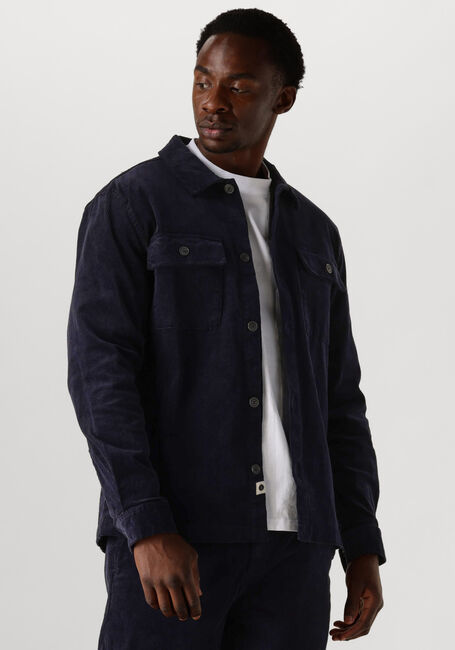 Blauwe ANERKJENDT Overhemden AKOSCAR CORD OVERSHIRT - large