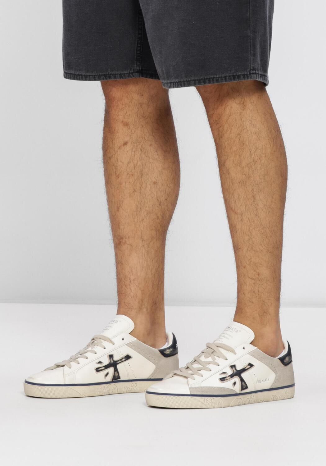 PREMIATA Baskets basses STEVEN en beige - large