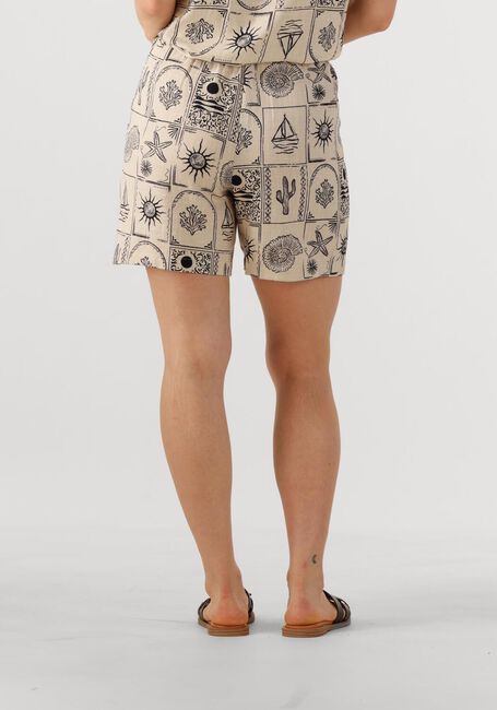 Beige OBJECT Korte broek OBJEMBER HW SHORTS 139 - large
