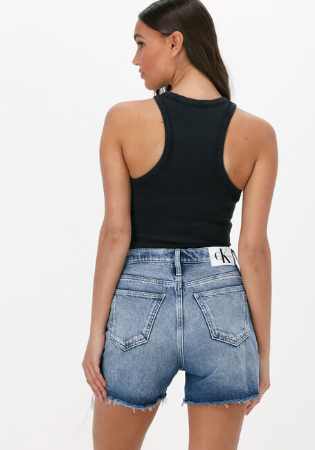 Zwarte CALVIN KLEIN Top ACID WASH RIB TANK TOP - large