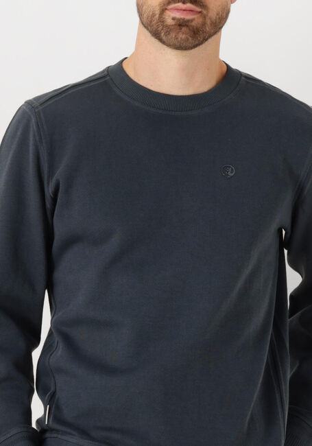 CAST IRON Pull LONG SLEEVE R-NECK REGULAR FIT TWILL en bleu - large