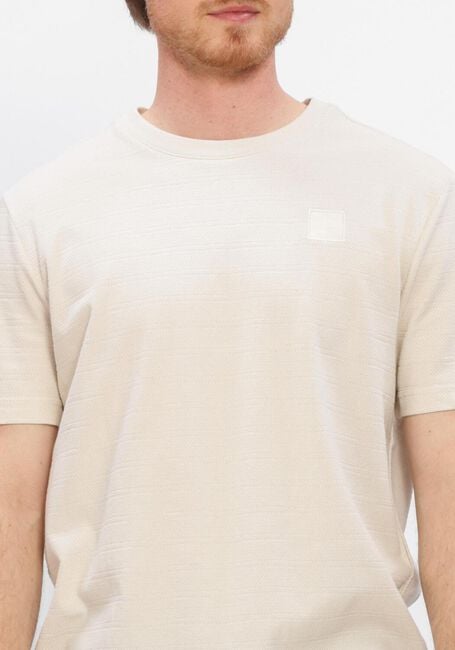 Beige PME LEGEND T-shirt JACQUARD STRIPED - large