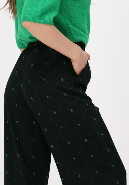 GESTUZ Pantalon large HANNIE HW PANTS en noir - large