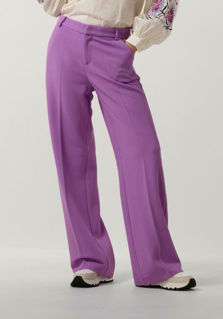 POM AMSTERDAM Pantalon large PIQUE WIDE LEG PURPLE PANTS Lilas - large