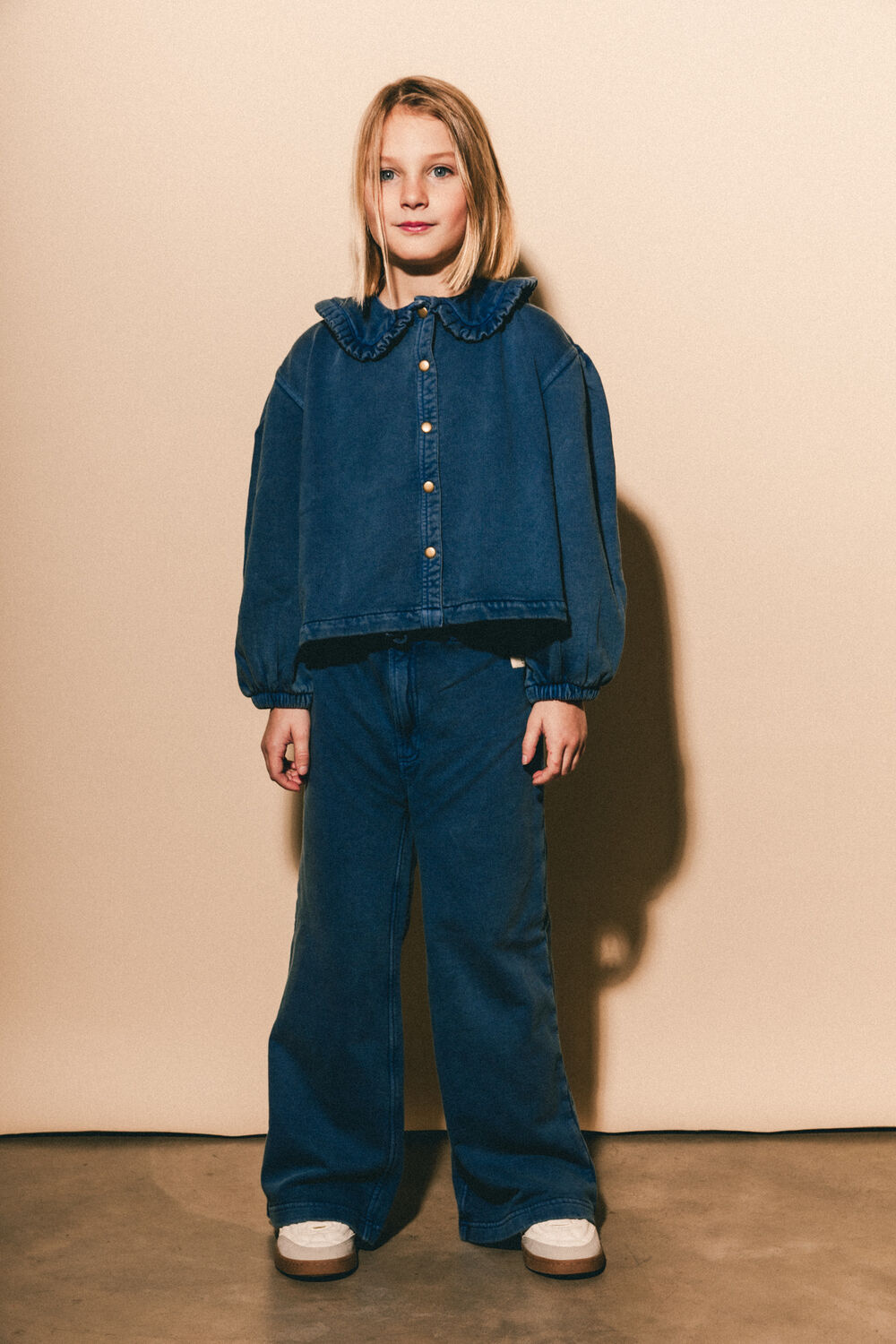 Donkerblauwe Labo de Colores Wijde broek DORI - large