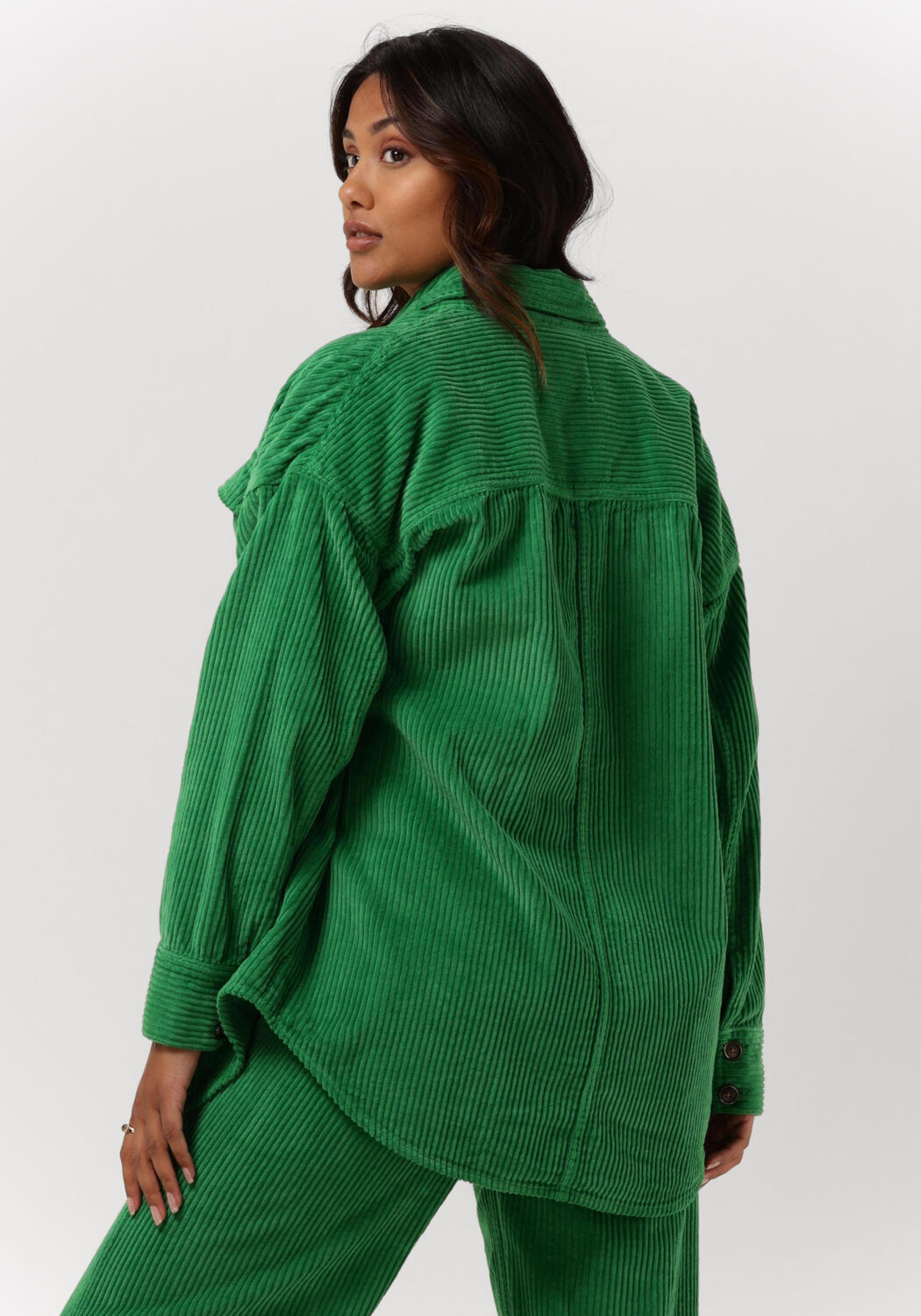 Groene corduroy blouse 2025