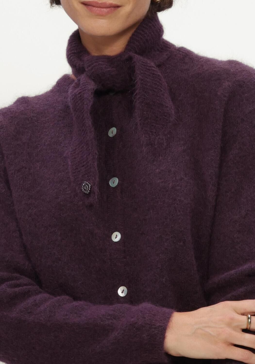 STUDIO ANNELOES Gilet Bibi cardigan en violet - large