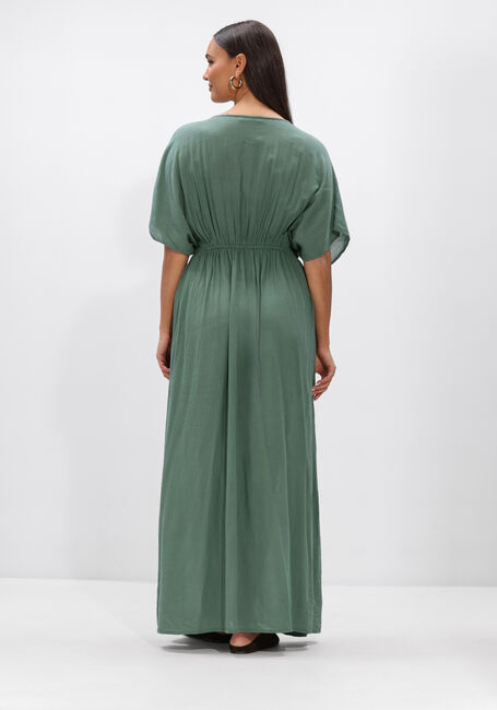 Groene BY-BAR Maxi jurk LONG DRESS - large