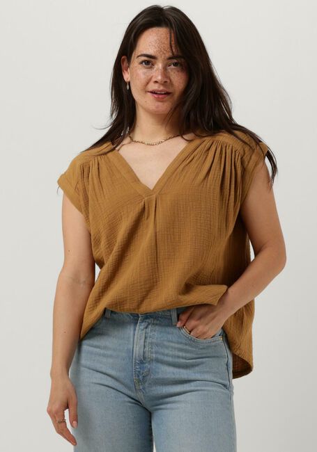 CIRCLE OF TRUST Haut PIEN BLOUSE en camel - large