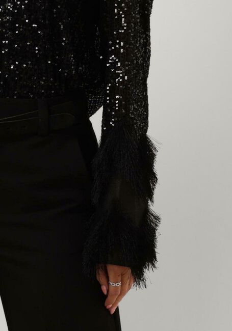 Y.A.S. YASFLOW SEQUIN LS TOP Blouses en noir - large