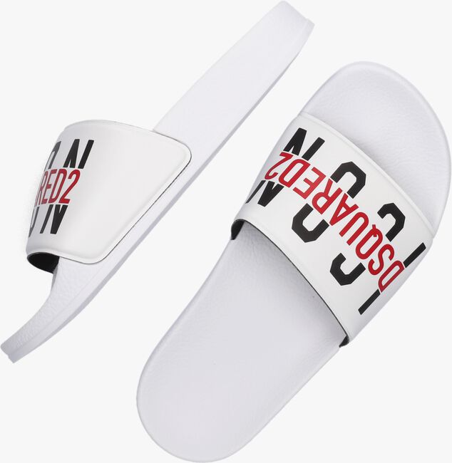Witte DSQUARED2 Slippers ICON KID SLIDE 2 - large