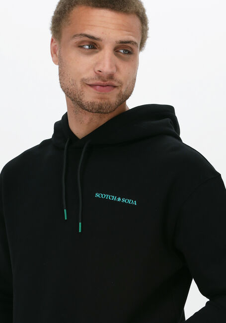 Zwarte SCOTCH & SODA Sweater UNISEX HOODIE - large