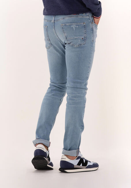 TOMMY HILFIGER Slim fit jeans SLIM BLEECKER PSTR 9YSR WORN en bleu - large