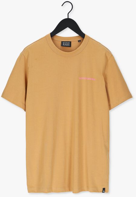 SCOTCH & SODA T-shirt REGULAR-FIT T-SHIRT IN ORGANIC en beige - large