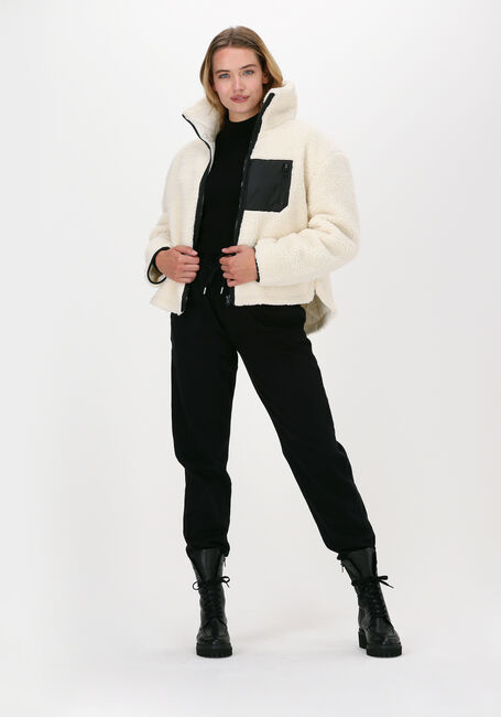 NA-KD Col roulé RIBBED POLO KNITTED SWEATER en noir - large