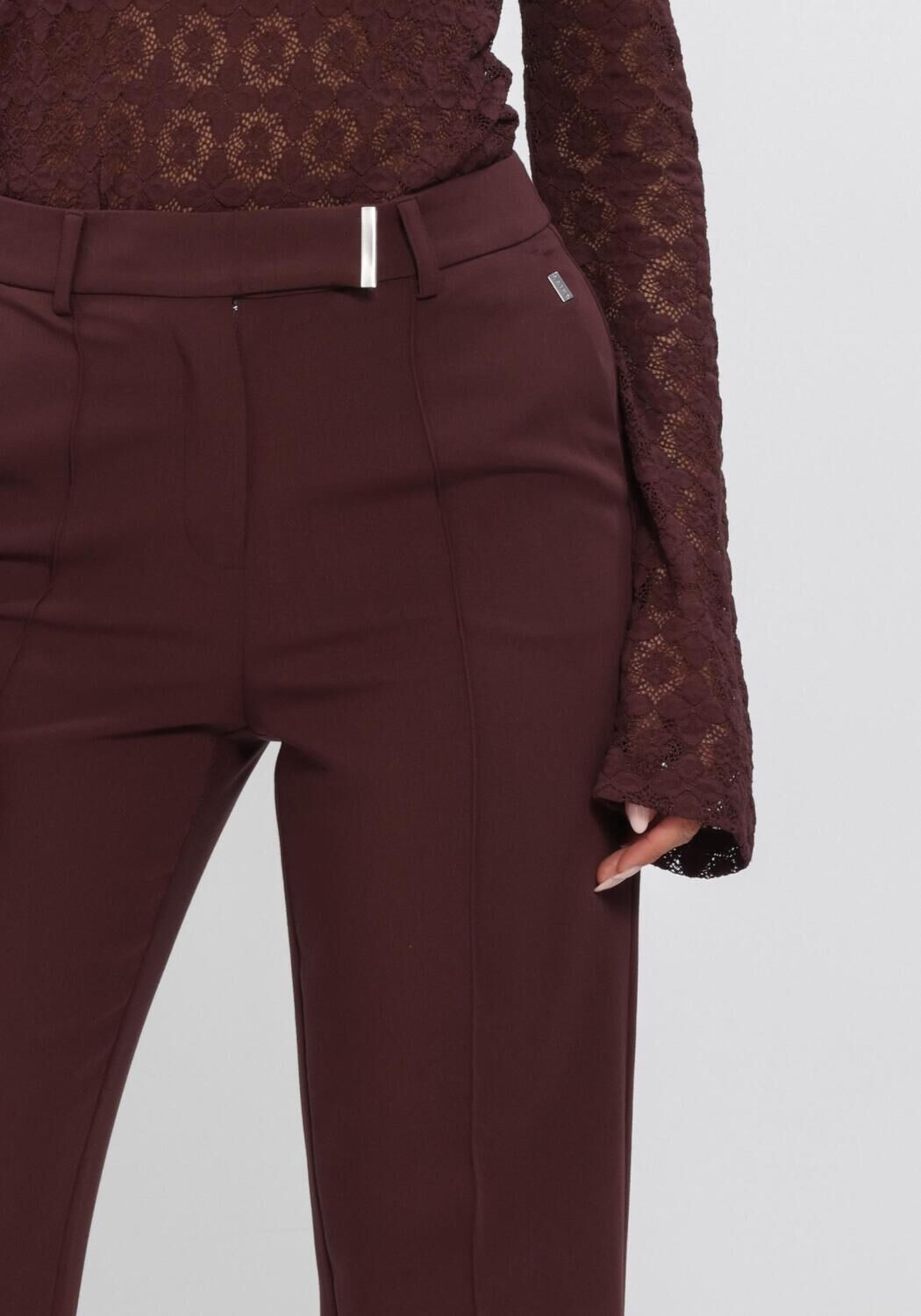 AAIKO Pantalon &eacute;vas&eacute; CHANTALLE RPES 345 Bordeaux - large