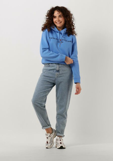 Blauwe TOMMY HILFIGER Trui REGULAR HILFIGER HOODIE - large