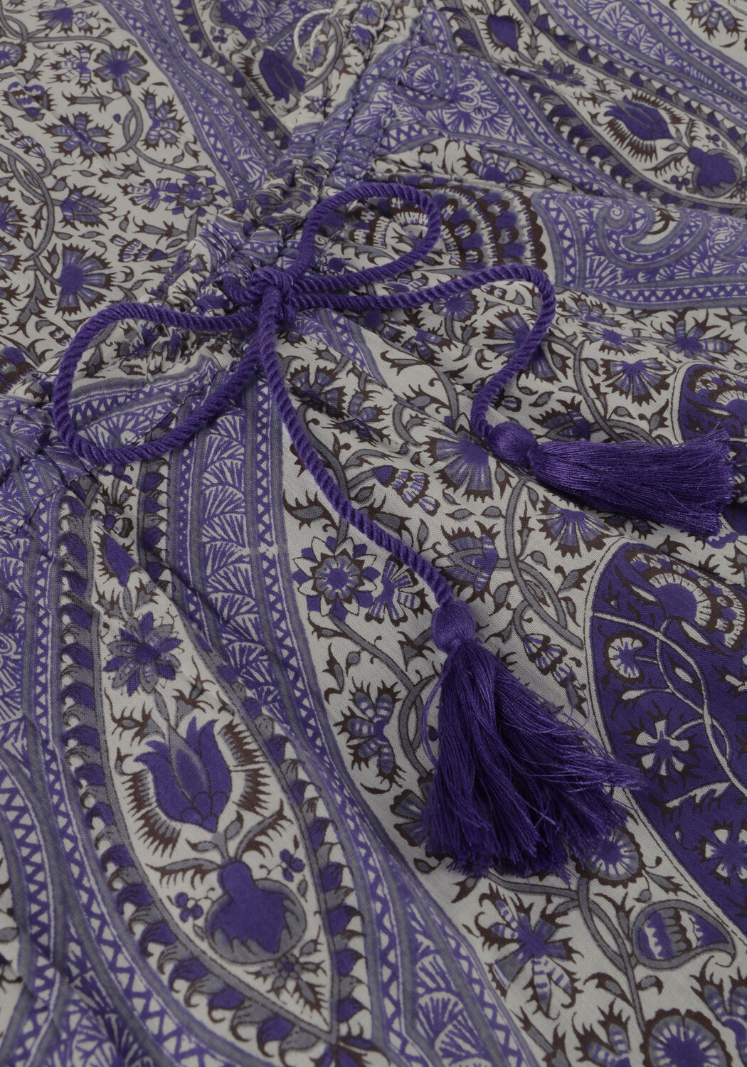 Blauwe ANTIK BATIK Maxirok TAJAR SKIRT - large