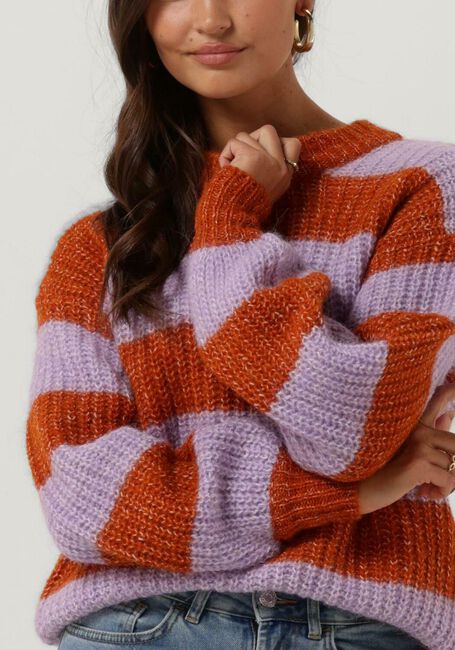 SELECTED FEMME Pull SCARLETT LS KNIT en marron - large