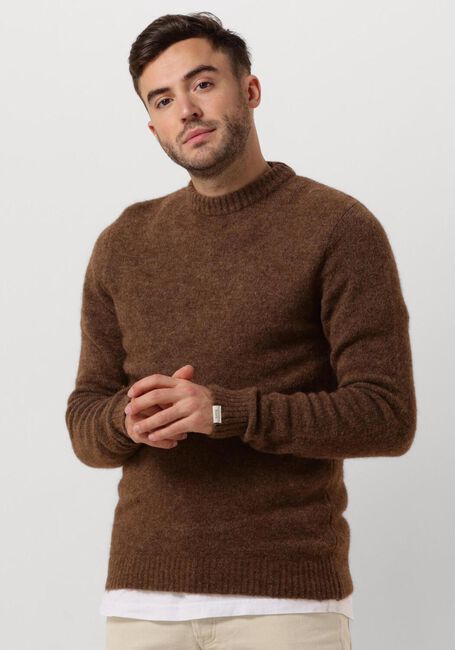 Bruine FORÉT Trui ALPINE ALPACA KNIT - large