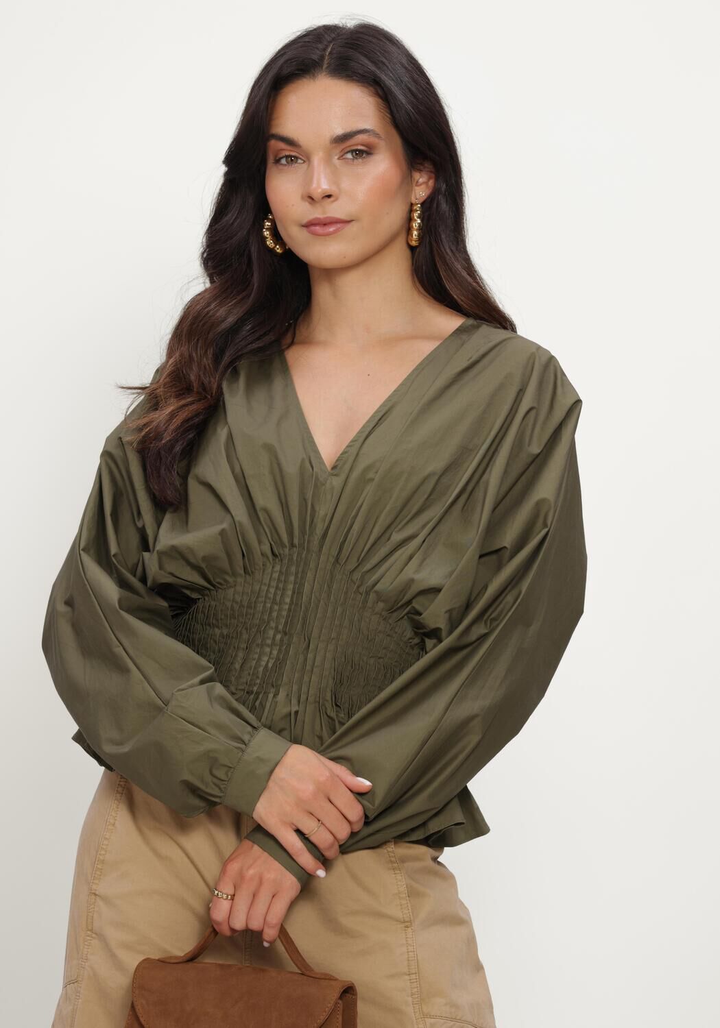 COPENHAGEN MUSE CMPOPLIN-BLOUSE Blouses en vert - large