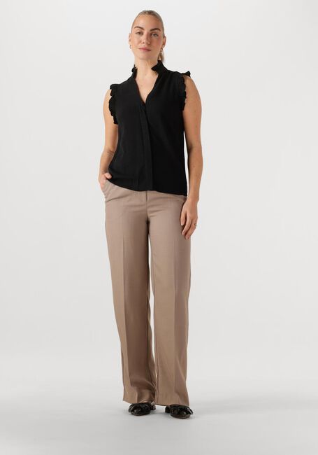 Zwarte SELECTED WOMEN Top SLFVIVA SL RUFFLE TOP - large