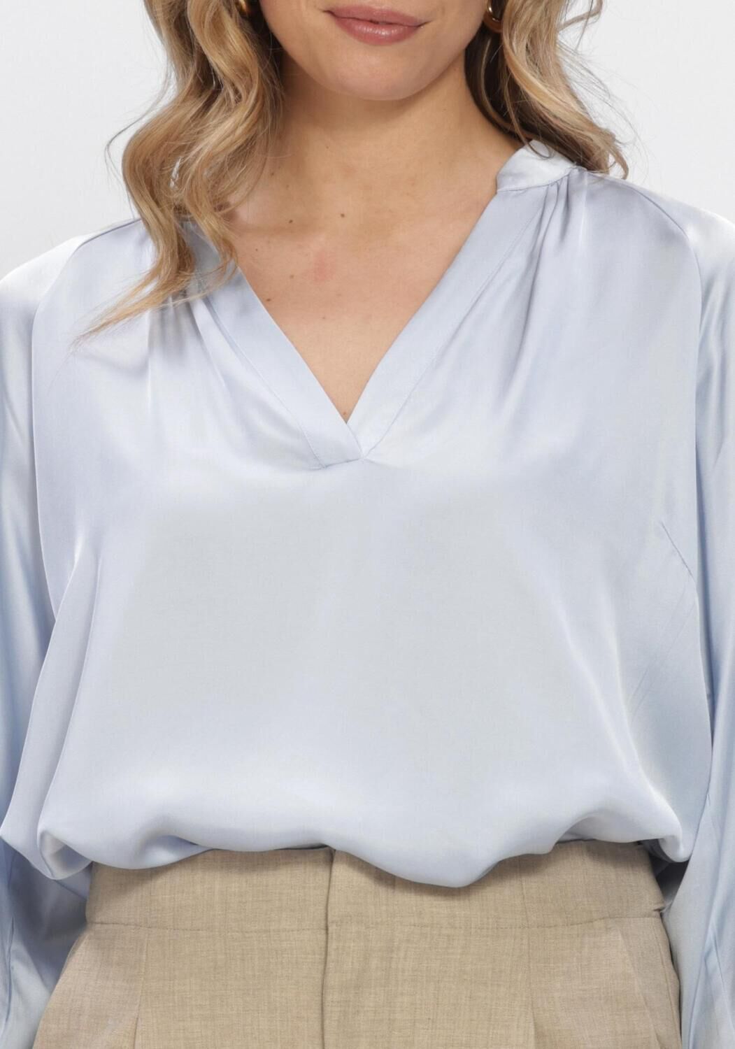 Lichtblauwe BRUUNS BAZAAR  WECKIABBWINNY BLOUSE - large