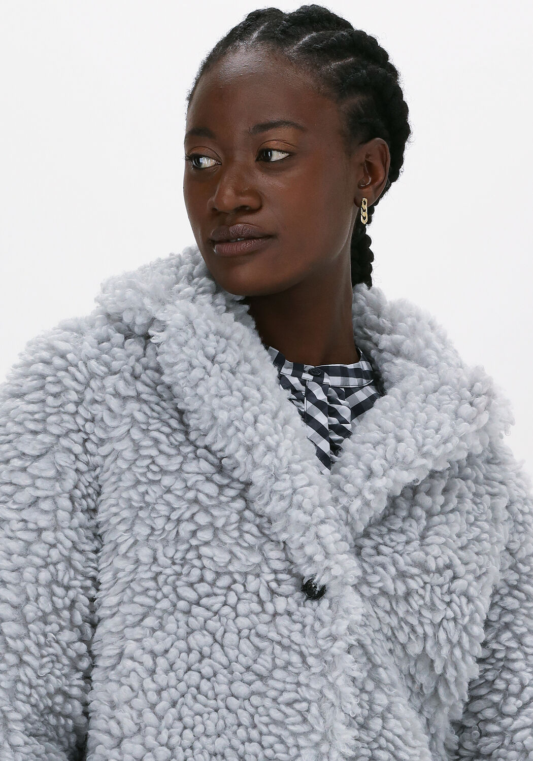 Manteau hotsell teddy gris