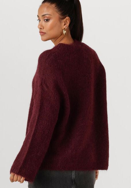 SELECTED WOMEN Pull SLFGABRIELLA LS KNIT NEW O-NECK Bordeaux - large