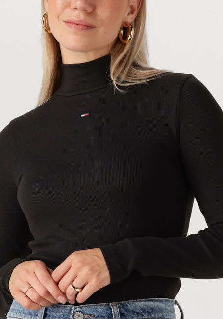 Zwarte TOMMY JEANS Coltrui TJW ESSENTIAL MOCK NECK - large
