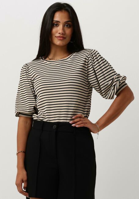 JANSEN AMSTERDAM K136 KNIT TOP 3/4 SLEEVE Hauts & T-shirts en noir - large