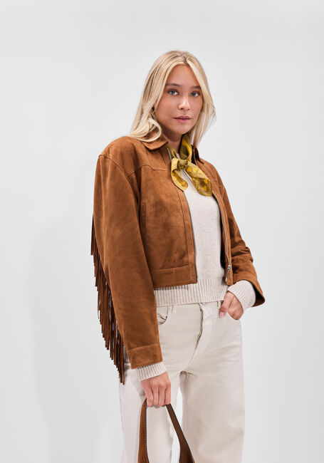 Cognac STUDIO AR Jack SUE GOAT SUEDE STURDY - large