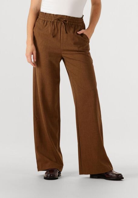AMAYA AMSTERDAM Pantalon large HENNY en marron - large