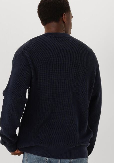 CALVIN KLEIN Pull LS EZ COTTON WAFFLE CREWNK SWTR 9 Bleu foncé - large