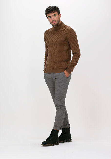 Bruine SELECTED MEN Coltrui SLHAIKO LS KNIT CABLE ROLLNECK - large