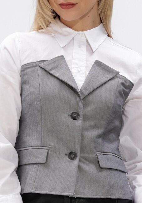 CO'COUTURE POLLY CORSAGE MIX SHIRT Hauts & T-shirts en blanc - large