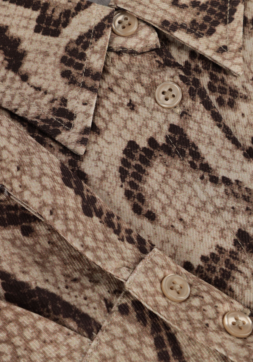 ALIX THE LABEL LADIES WOVEN SNAKE TWILL BLOUSE Blouses Sable - large