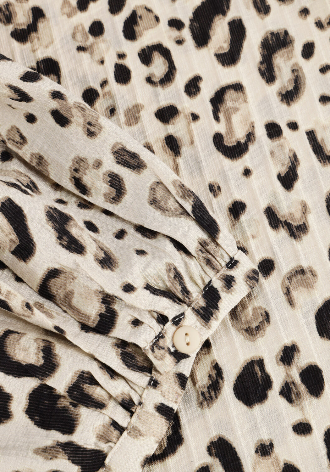 MSCH COPENHAGEN Robe midi MSCHALYONA VLORA 3 4 DRESS AOP en beige - large