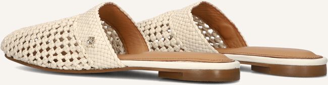Witte TOMMY HILFIGER  CROCHET LEATHER MULE Witte TOMMY HILFIGER  CROCHET LEATHER MULE - large