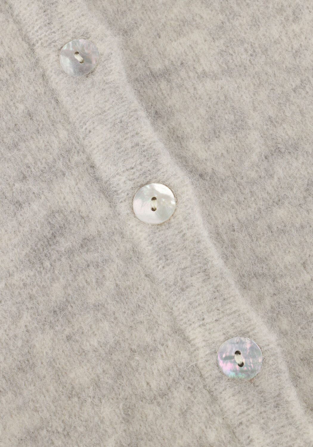 Lichtgrijze AMERICAN VINTAGE Vest VITOW CARDIGAN - large