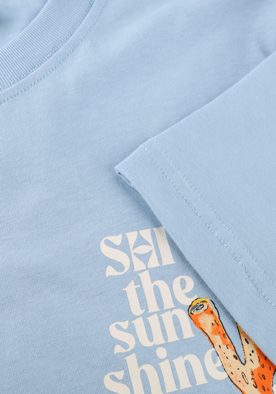 SHIWI LIAM REGULAR FIT PAINTED CORAL T-SHIRT Polos & T-Shirts en bleu - large