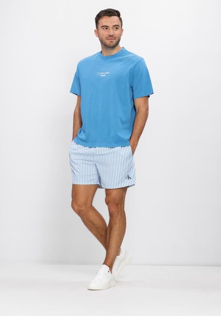 CALVIN KLEIN UNDERWEAR Shorts de bain MEDIUM DRAWSTRING WAISTBAND Bleu clair - large